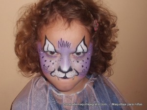 Maquillaje para niñas tigresa